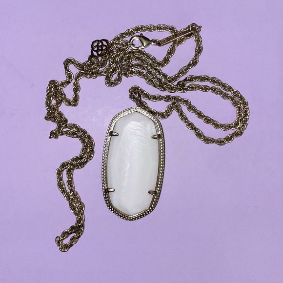 COPY - Ivory Mother of Pearl Rae Necklace - Picture 3 of 3